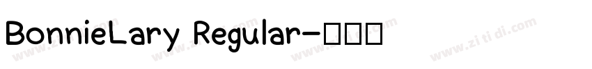 BonnieLary Regular字体转换